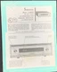 SHERWOOD S-2000 III Tuner Owners Service Manual for Serial 237201 & up Photocopy