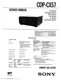 SONY CDP-CX57  CD/DVD Service & Operating Manuals  ( On CD )