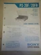 Sony Service Manual~PS-20F/20FB Turntable~Original~Repair