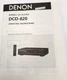 Denon DCD-820 Stereo CD Player Operating Instructions-Original