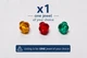 Fisher SA-1000 FM200-B FM 200 FM-200-R FM-1000 Jewel gem crystal stone glass .