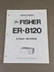 Fisher 8 Track Recorder ER-8120 Service Manual D-3532