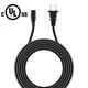UL 6ft AC Power Cord For JVC DR-MV79B DR-MV78BU DR-MV77SU VHS VCR DVD Recorder
