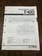 Yamaha T-420 Tuner  Service Manual *Original*