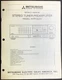 MITSUBISHI M-PF3200 Tuner Pre-Amplifier Service Manual Original