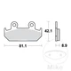 12203-TRQ SINTERED BRAKE PADS COMPATIBLE WITH Honda NSR 250 R 45 HP, 33