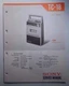 Sony Model TC-18 Cassette-Corder  Service Manual 