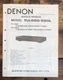 Denon TU-550 TU-550L Tuner  Service Manual *Original*