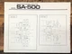 Pioneer SA-500 Amplifier  Fold Out Schematic *Original*