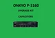 Stereo Preamplifier ONKYO P-3160 Repair KIT - all capacitors