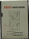 Akai AP-B110/C & AP-D210/C Turntable Service Manual - Original 