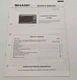 OEM Sharp Service Manual for Microwave Oven Model R-4H88 Vintage Electronics