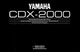 Operating Instructions for Yamaha CDX-2000