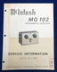 Original McIntosh MQ102 / Service Information Manual