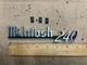 McINTOSH MC240 AMPLIFIER LOGO EMBLEM NAMEPLATE WITH ATTACHMENTS