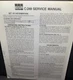 BSR C249 C-249 Turntable Service Manual Original