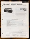 Sharp QT-250 Radio Service Manual *Original*