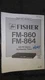 Fisher fm-860 864 service manual original repair book stereo tuner radio
