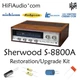 Sherwood S-8800A restoration recap repair service capacitor rebuild kit