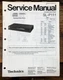 Technics SL-P111 CD Player Service Manual *Original*