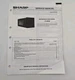 OEM Sharp Service Manual for Microwave Oven Model R-4W38 VTG Electronic Diagrams