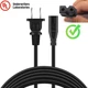 6ft UL AC Polarized Power Cord Cable For Sansui SLED2453W SLED1953W LED LCD TV