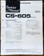 Pioneer CS-605 Speaker  Service Manual *Original*