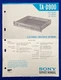 Original Sony Electronic Crossover Service Manual / TA-D900