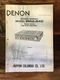 Denon PMA-540 Amplifier Service Manual *Original*