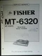 FISHER MT-6320 Turntable Service Manual
