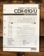Yamaha CDX-810 CDX-810U CD Player  Service Manual *Original*