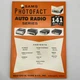 Sams Photofact Auto Radio Series Vol 141 March 1973 AR-141 Hammond Lear Jet