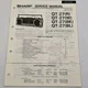 Sharp Service Manual  For Cassette Boombox QT-27(R) QT-27(W) QT-27(BK) QT-27(BL)