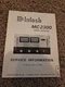 Original McIntosh MC 2300 Power Amplifier Service Information W/ Schematics