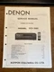 Original Denon Service Manual for CD Players ~ Select One