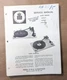 *Orig* BSR AA50 AA50/5 AA50/6 AA505DS Record Player Turntable Service Manual #1