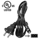 5ft AC Power Cord Cable For JVC DR-MV150B VHS VCR DVD PLAYER COMBO 2-Prong Wire