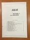 ORIGINAL SERVICE SCHEMATIC & DIAGRAM AKAI AA-A25 & AA-A25L STEREO RECEIVER D318