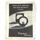 Weston Instruments DB Meter Manual 1968 Decimal Power Level, Graphs, Price List