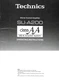 TECHNICS SU A200 - PREAMPLIFIER - USER INSTRUCTIONS OWNER'S MANUAL - English