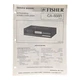 Fisher CA-856R Integrated Stereo Amplifier Service Manual