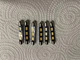 (6)WARM WHITE 43MM-6.3V-LED FESTOON LAMP/ MX110-MX112-MX113  McIntosh DIAL Bulbs