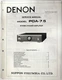 Denon POA-7.5 Stereo Amplifier Service Manual, Parts List Original Shop Repair