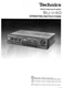 TECHNICS SU V40 - AMPLIFIER - USER INSTRUCTIONS OWNER'S MANUAL - English