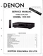 Original Denon DCD-820 Service Manual