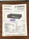 Fisher CA-855A Amplifier Service Manual *Original*