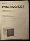1985 ORIGINAL SONY OPERATING INSTRUCTIONS MODEL PVM-8820/8821 VINTAGE TRINITRON
