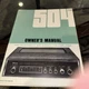 McIntosh C504 Stereo Preamplifier Owners Manual *Original*