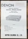 Denon PMA-540 Amplifier  Service Manual *Original*