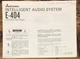 Mitsubishi E-404 Stereo  Owner / User Manual *Original*